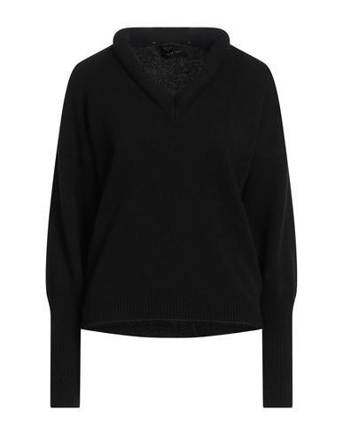 Federica Tosi Woman Sweater Black Size 4 Virgin Wool, Cashmere