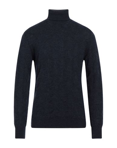 Seventy Venezia Man Turtleneck Blue Size Xxl Wool In Blue