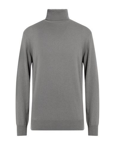 Kangra Man Turtleneck Grey Size 44 Merino Wool, Silk, Cashmere
