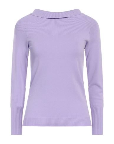 Twinset Woman Sweater Lilac Size Xs Viscose, Polyester In Purple