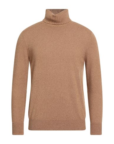 Ballantyne Of Peebles Man Turtleneck Camel Size 44 Cashmere In Brown