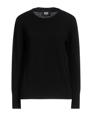 Alpha Studio Woman Sweater Black Size 10 Cashmere