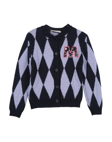 Shop Marni Toddler Girl Sweater Midnight Blue Size 6 Acrylic, Wool, Alpaca Wool, Polyester, Pvc - Polyvin