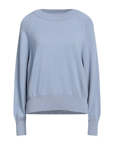 Alpha Studio Woman Sweater Pastel Blue Size 10 Cashmere