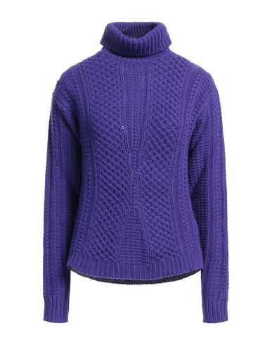 Anna Molinari Woman Turtleneck Dark Purple Size S Wool