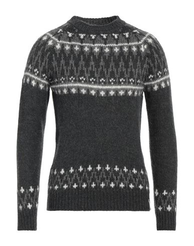 Brooksfield Man Sweater Lead Size 42 Acrylic, Alpaca Wool, Wool, Polyamide In Grey