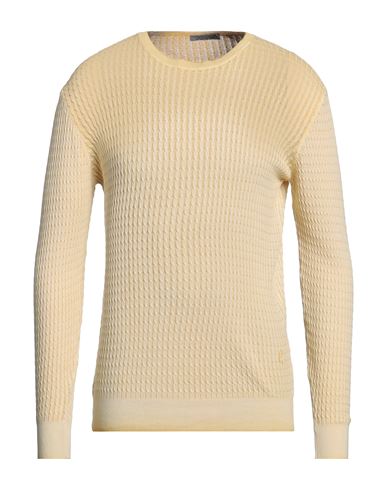 Privati Man Sweater Light Yellow Size L Cotton