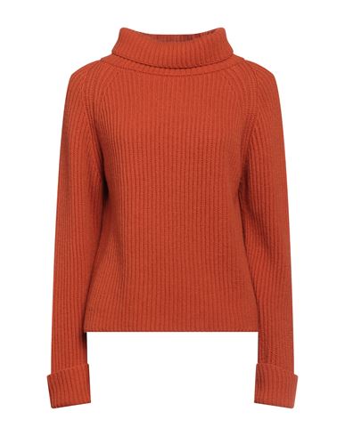 Alpha Studio Woman Turtleneck Rust Size 6 Wool, Cashmere In Red
