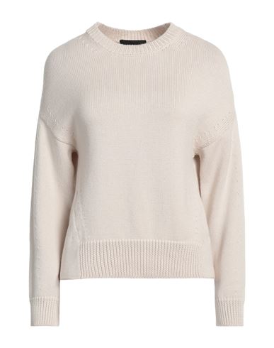 Alpha Studio Woman Sweater Light Grey Size 8 Merino Wool