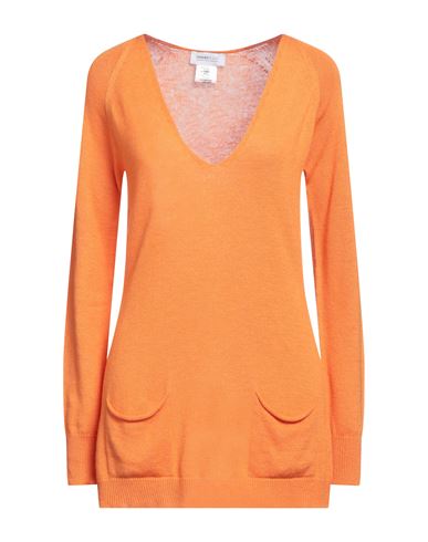 PIANURASTUDIO PIANURASTUDIO WOMAN SWEATER ORANGE SIZE S VISCOSE, WOOL, POLYAMIDE, CASHMERE