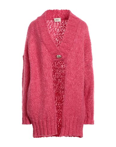 Akep Woman Cardigan Fuchsia Size 6 Alpaca Wool, Polyamide In Pink