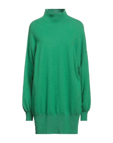 Pierantonio Gaspari Woman Turtleneck Green Size 12 Virgin Wool