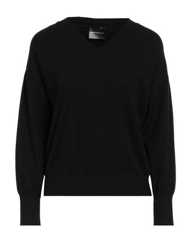 Future Alive Woman Sweater Black Size S Viscose, Polyester, Nylon