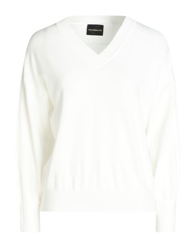Future Alive Woman Sweater White Size S Viscose, Polyester, Nylon