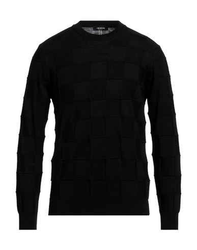 +39 Masq Man Sweater Black Size 40 Merino Wool