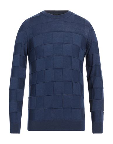 +39 Masq Man Sweater Midnight Blue Size 40 Merino Wool