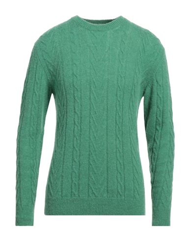 Lucques Man Sweater Green Size 38 Baby Alpaca Wool, Polyamide, Merino Wool