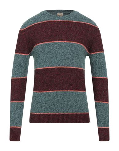 H953 Man Sweater Burgundy Size 38 Cotton, Polyamide, Baby Alpaca Wool, Merino Wool In Red
