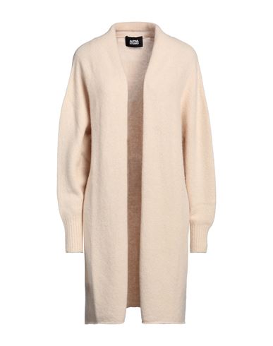 Shop Alpha Studio Woman Cardigan Beige Size 10 Alpaca Wool, Polyamide, Cotton, Modal, Elastane