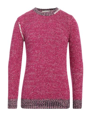 Lucques Man Sweater Fuchsia Size 42 Acrylic, Wool, Polyamide, Alpaca Wool In Pink