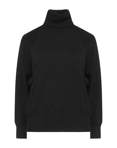 Alpha Studio Woman Turtleneck Black Size 6 Wool, Polypropylene