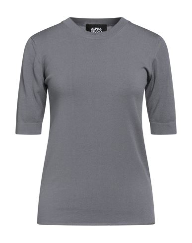 Alpha Studio Woman Sweater Grey Size 6 Viscose, Polyester, Polyamide