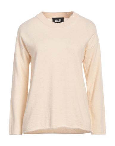 Alpha Studio Woman Sweater Ivory Size 8 Wool, Cashmere In White