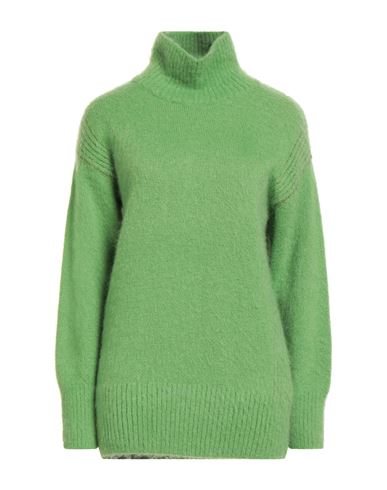 Shop Tela Woman Turtleneck Lime Green Size S Polyamide, Mohair Wool, Wool, Acrylic