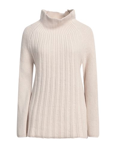 Alpha Studio Woman Sweater Beige Size 14 Merino Wool
