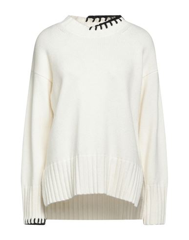 Alpha Studio Woman Sweater Cream Size 10 Recycled Wool, Viscose, Polyamide, Recycled Cashmere In White