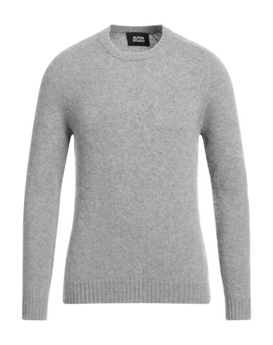 Alpha Studio Man Sweater Grey Size 44 Geelong Wool