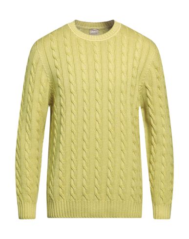 H953 Man Sweater Yellow Size 42 Merino Wool