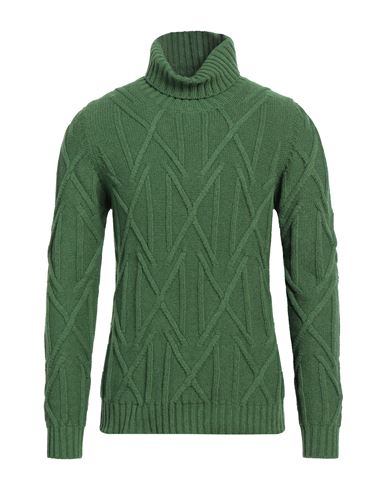 ALPHA STUDIO ALPHA STUDIO MAN TURTLENECK GREEN SIZE 46 WOOL, ALPACA WOOL, POLYAMIDE 