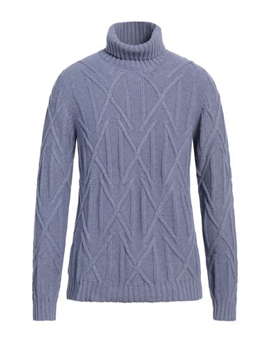 ALPHA STUDIO ALPHA STUDIO MAN TURTLENECK LILAC SIZE 46 WOOL, ALPACA WOOL, POLYAMIDE 