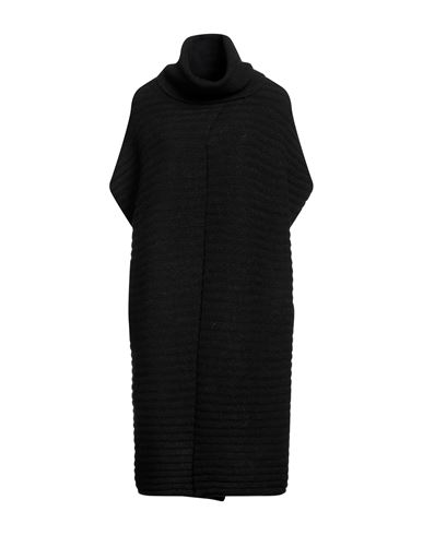 Société Anonyme Woman Turtleneck Black Size Onesize Synthetic Fibers, Wool, Viscose, Mohair Wool, El