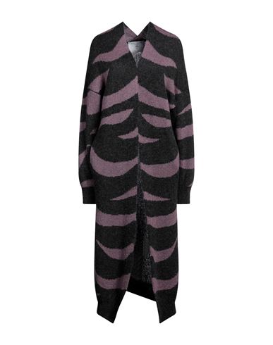 Société Anonyme Woman Cardigan Mauve Size M/l Acrylic, Mohair Wool, Polyamide In Purple