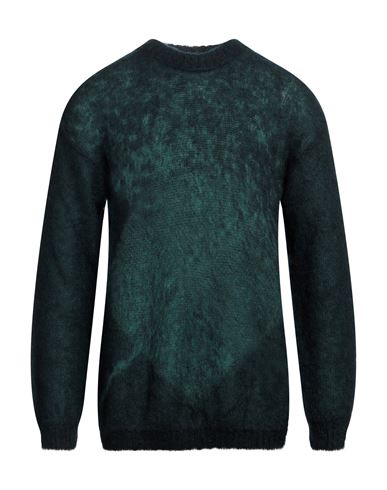 Isabel Benenato Man Sweater Dark Green Size M Mohair Wool, Polyamide, Wool
