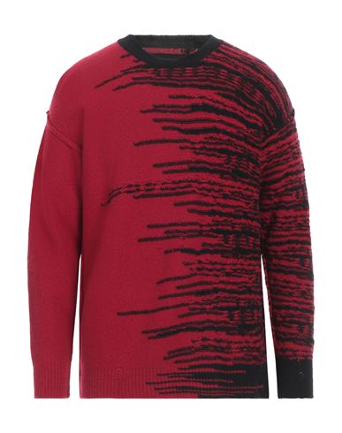 Isabel Benenato Man Sweater Red Size L Cashmere, Merino Wool, Polyamide, Elastane In Burgundy