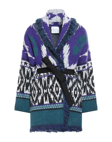Shop Gaelle Paris Gaëlle Paris Woman Cardigan Purple Size 1 Acrylic, Polyester, Polyamide, Wool, Viscose