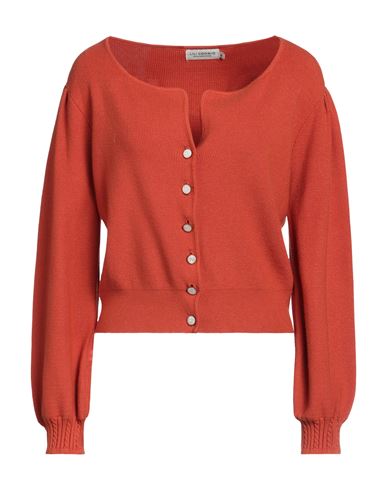 Lili Sidonio By Molly Bracken Woman Cardigan Rust Size L Viscose, Polyester, Polyamide In Red