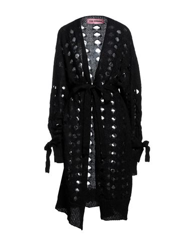 Pink Memories Woman Cardigan Black Size 8 Acrylic, Mohair Wool, Polyamide, Wool