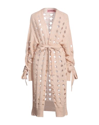 Pink Memories Woman Cardigan Sand Size 8 Acrylic, Mohair Wool, Polyamide, Wool In Beige