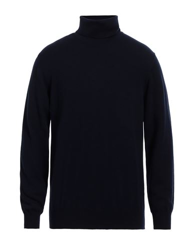 Alpha Studio Man Turtleneck Midnight Blue Size 46 Cashmere