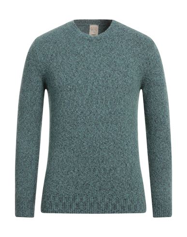 H953 Man Sweater Turquoise Size 38 Cotton, Polyamide, Alpaca Wool, Wool In Blue