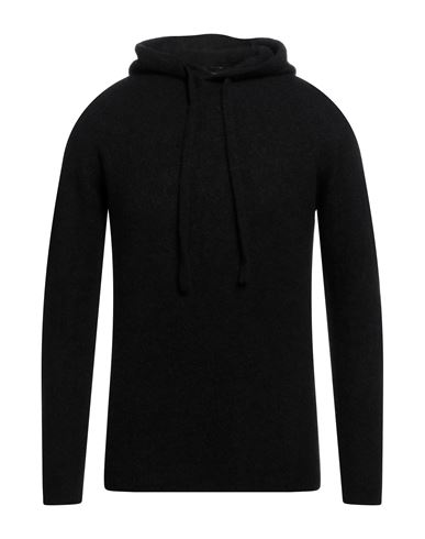 Roberto Collina Man Sweater Black Size 42 Cashmere, Silk, Polyester