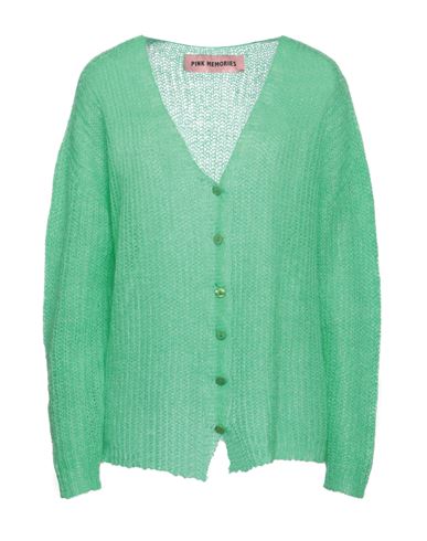 Pink Memories Woman Cardigan Green Size 6 Acrylic, Mohair Wool, Polyamide, Wool