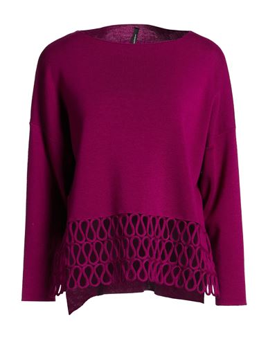 Pierantonio Gaspari Woman Sweater Magenta Size 6 Virgin Wool In Purple