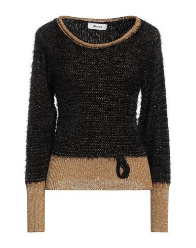 Dimora Woman Sweater Black Size 4 Polyamide, Viscose, Metallic Fiber