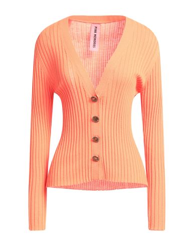 Pink Memories Woman Cardigan Orange Size 4 Wool In Orange
