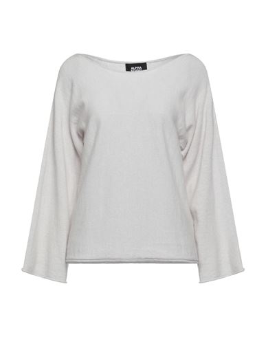 Alpha Studio Woman Sweater Light Grey Size 2 Wool, Cashmere